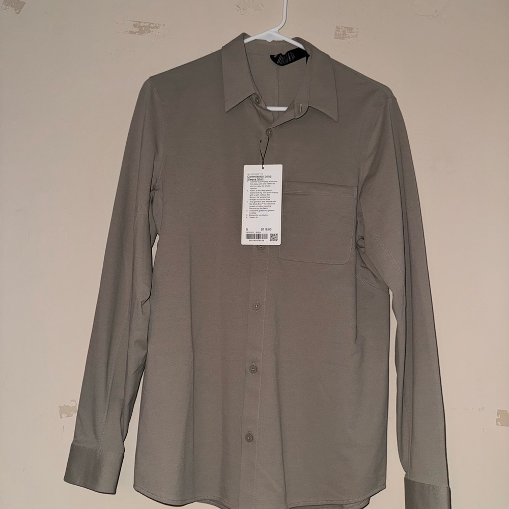 lululemon athletica Men's Taupe Button Down Shirt